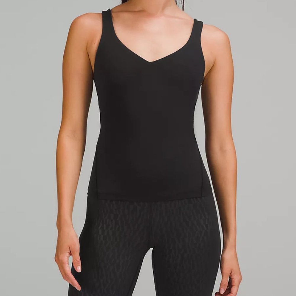 Lululemon Align Waist-Length Tank Top Black size 6 NWT